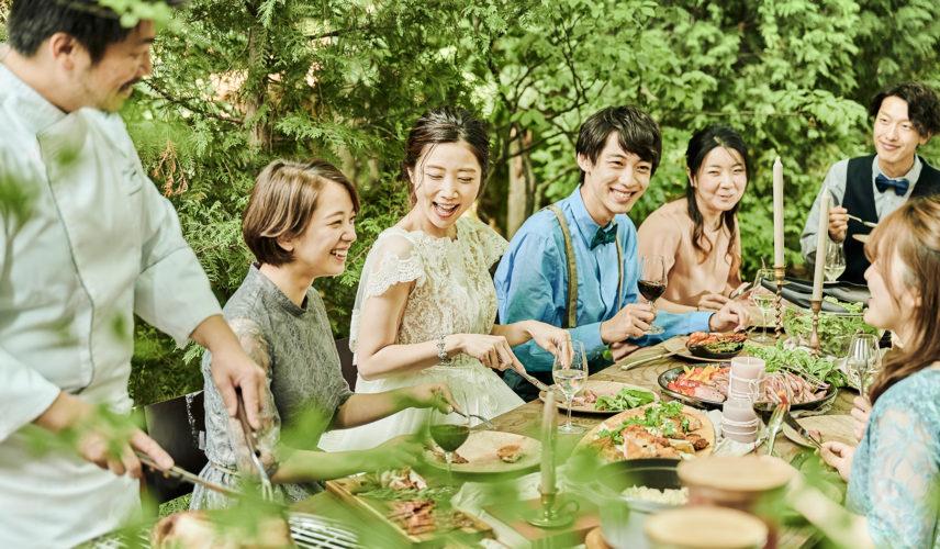 少人数なら♪森の一軒家貸切×贅沢食材の絶品コースでおもてなしW