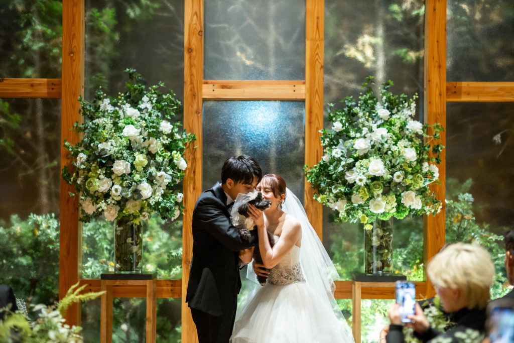 愛犬も大切な家族🐶一緒に過ごすnight wedding✯°˖✧
